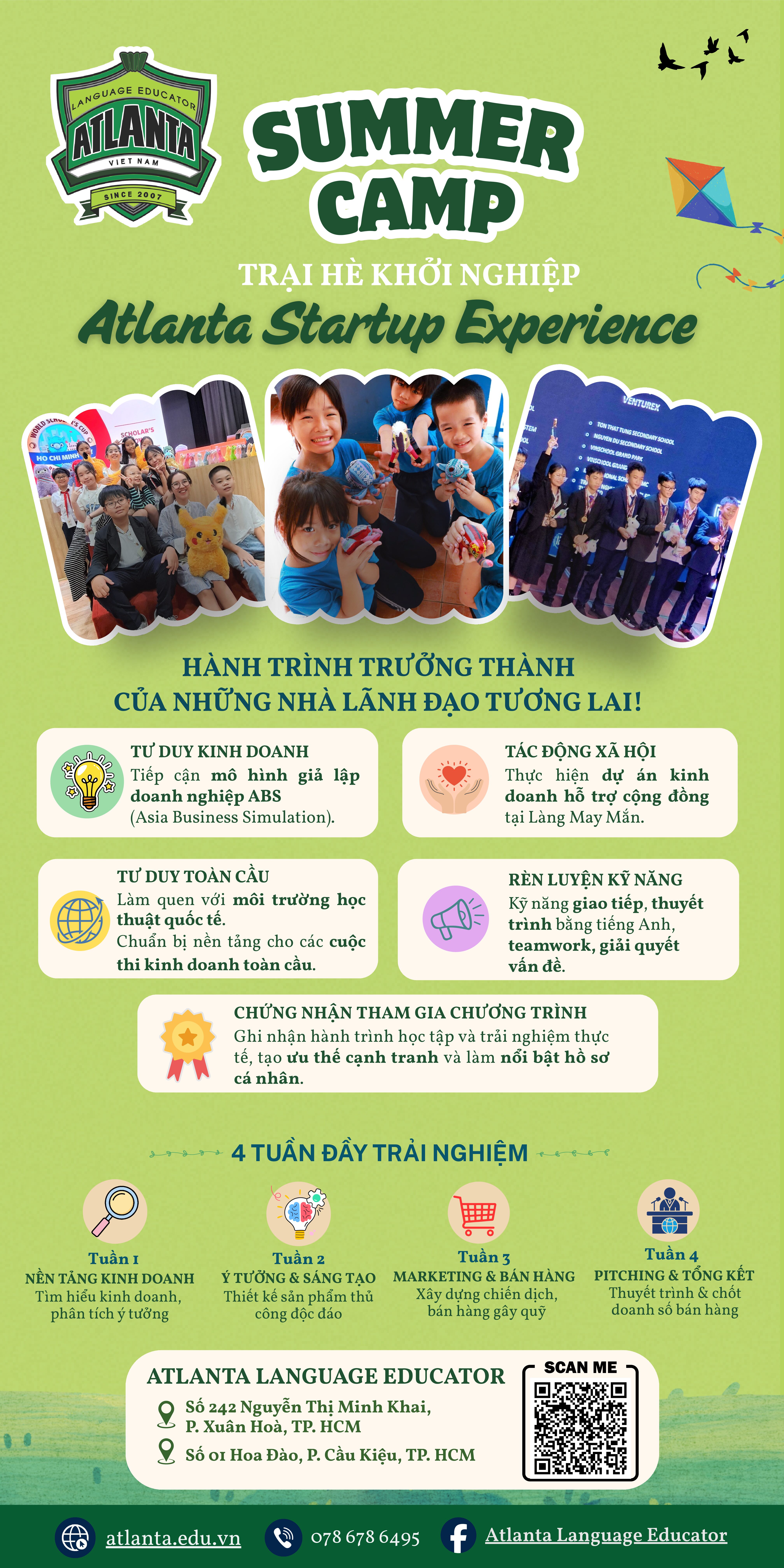 CHƯƠNG TRÌNH TRẠI HÈ KHỞI NGHIỆP- ATLANTA STARTUP EXPERIENCE